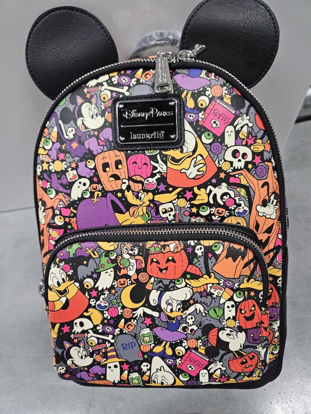 NWT Disney Halloween Character Mini Backpack in Black, Orange, Purple